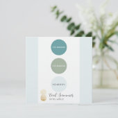 Invitation Palette couleur hiver cool (Debout devant)