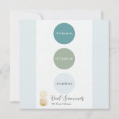 Invitation Palette couleur hiver cool (Devant)
