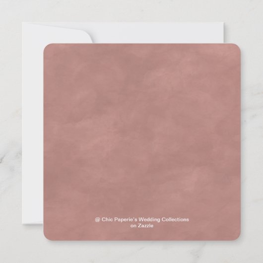 Invitation Palette couleur Mariage rose et mauve de printemps (Dos)