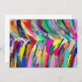 Invitation Palette d'artiste colorée (Devant / Derrière)