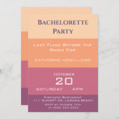 Invitation Palette de bachelorette (Devant / Derrière)