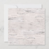 Invitation Palette de couleurs de mariage au bouleau (Dos)