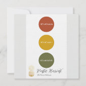 Invitation Palette de couleurs de mariage Rustique Harvest (Devant)