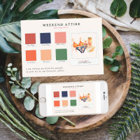 Palette de couleurs de tenue de week-end Bikinis e