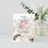Invitation Palette de couleurs douces roses (Debout devant)