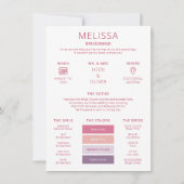 Invitation Palette de couleurs photo Be My Bridesmaid Proposi (Dos)