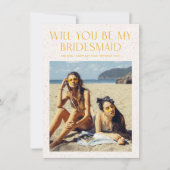 Invitation Palette de couleurs photo Be My Bridesmaid Proposi (Devant)