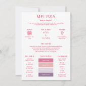 Invitation Palette de couleurs photo Be My Bridesmaid Proposi (Dos)