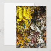 Invitation Palette de l'artiste #1 (Devant / Derrière)