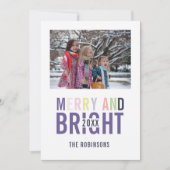 Invitation Palette de Noël Ultra Violet Photo (Devant)