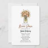 Invitation Palette Marron Ranunculus Pot en Terre Cuite Maria (Devant)