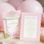 Invitation Palm Beach Cabana Bachelorette Weekend w Itinerary