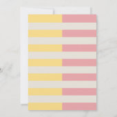 Invitation Palm Beach Pastel Stripe Tropical 60th Birthday (Dos)