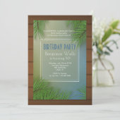 Invitation Palm Fronds (Debout devant)