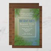 Invitation Palm Fronds (Devant / Derrière)