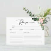 Invitation Palm Hibiscus Fête des mariées tropicale Recette C (Debout devant)