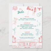 Invitation Palm Springs avant les anneaux Bachelorette (Dos)