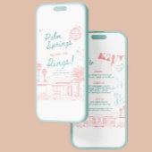 Invitation Palm Springs avant les anneaux Bachelorette