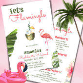 Invitation Palm Springs Dernier Flamingle Bachelorette Week-e