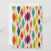 Invitation Palm Springs Diamonds Mariage moderne du Moyen-siè (Dos)