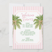 Invitation Palm Springs Monogram Crest Bachelorette  (Dos)
