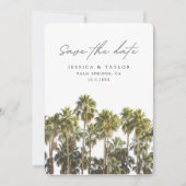 Invitation Palm Springs Wedding Enregistrer la date (Devant)