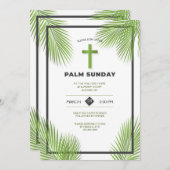 Invitation Palm Sunday Frame (Devant / Derrière)