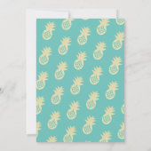 Invitation Palm Tree & Ananas Summer Party Adulte Anniversair (Dos)