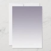 Invitation Palm Tree Ash Purple Beach Mariage (Dos)