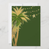 Invitation Palm Tree Beach Wedding (Dos)