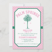 Invitation Palm Tree Country Club Bachelorette (Devant)