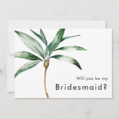 Invitation Palm Tree Destination Mariage Mariage d'une servan (Devant)
