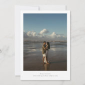 Invitation Palm Tree Destination Mariage Photo Enregistrer La (Dos)