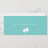 Invitation Palm Tree Mexico Boarding Pass Mariage (Dos)