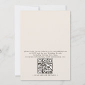 Invitation Palm Tree Minimalist Destination QR Code Wedding (Dos)