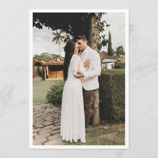 Invitation Palm Tree Monogram Photo Beach Engagement Party (Dos)