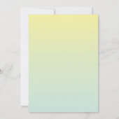 Invitation Palm Tree Retro Mariage de plage tropicale (Dos)