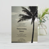 Invitation Palm Tree Silhouette Danse Homecoming (Debout devant)