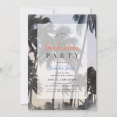 Invitation Palm Tree & Tropical Beach Graduation (Devant)