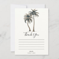 Palm tropical Mariage côtier rustique Merci