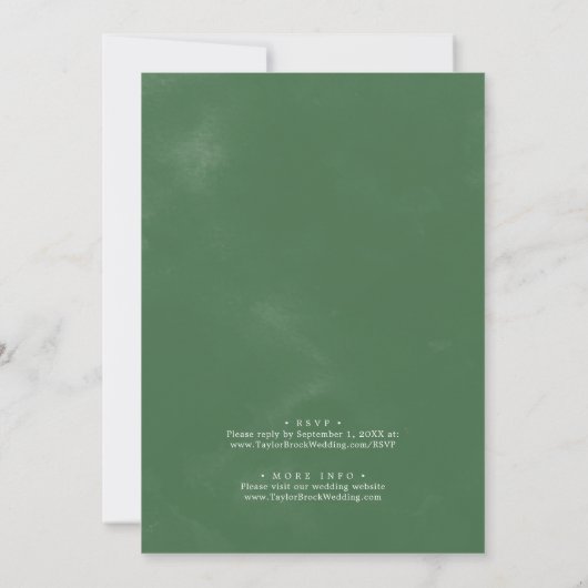 Invitation Palme Tropical Sauvage Décontracté Tout En Un Mari (Dos)