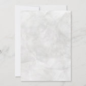 Invitation Palme tropicale Noir Blanc Or 50e anniversaire (Dos)