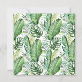 Invitation Palme tropicale sauvage | Motif Le Mariage Du Carr (Dos)