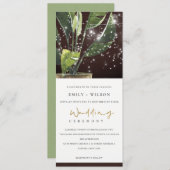 INVITATION PALME TROPICALE STARRY NIGHT MASON JAR LIGHT MARIA (Devant / Derrière)