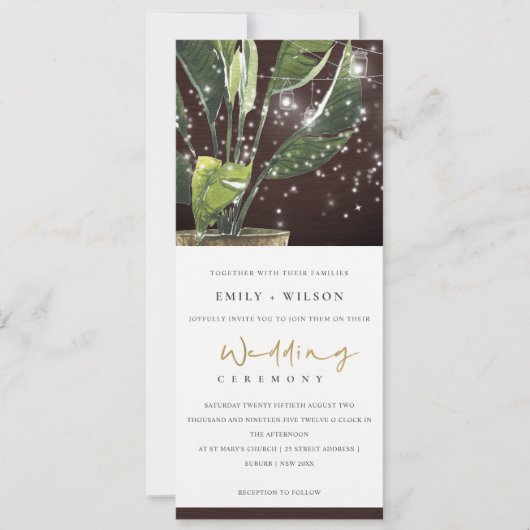 INVITATION PALME TROPICALE STARRY NIGHT MASON JAR LIGHT MARIA (Devant)