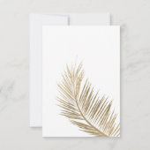 Invitation Palmier d'or moderne Bridesmaid (Dos)