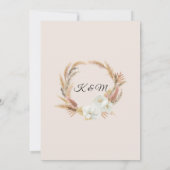 Invitation Palmier floral tropical Pampas Vert herbe (Dos)