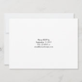 Invitation Palmier Peach Yellow Ombre Réception uniquement (Dos)