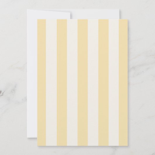 Invitation Palmier rayé Monogramme Plage classique Mariage (Dos)