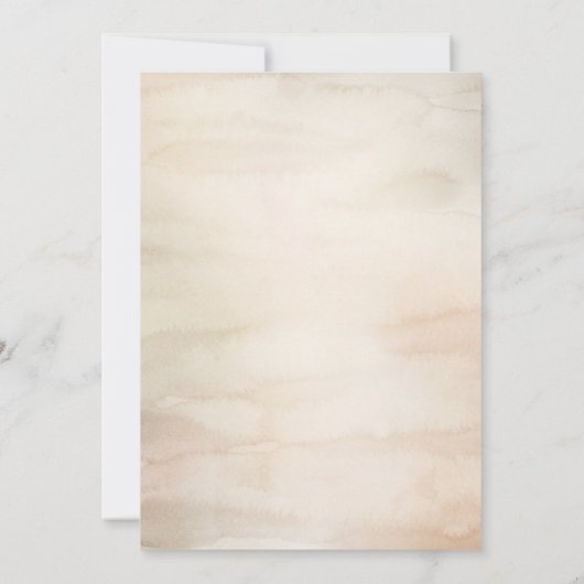 Invitation Palmier séché tropical Feuille Foliage Anniversair (Dos)